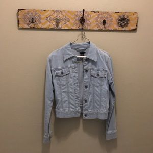Light wash denim jacket